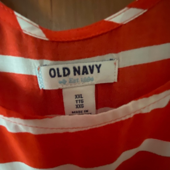 Brand new with tags Orange and white tank top - Picture 2 of 4